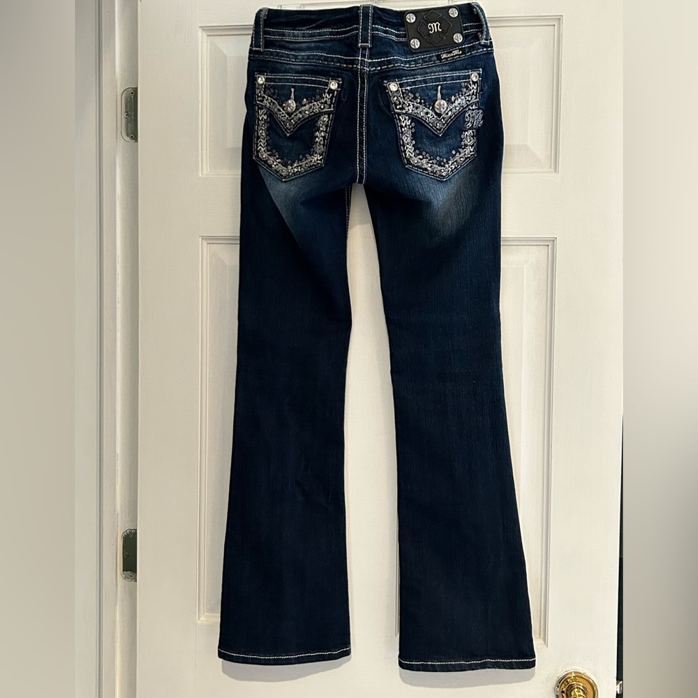MissMe Signature Rise Boot Cut Jean - Picture 2 of 4